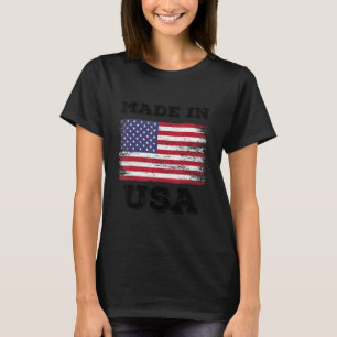 Enjoy Made In Usa With Usa Flag Graphic Cool Desi T-Shirt