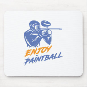 Enjoy Paintball Colour Balls Paintball Marker Gift Mouse Mat