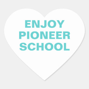 Enjoy Pioneer School JW Heart Sticker