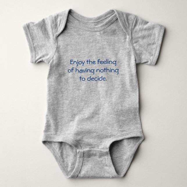 Enjoy quote baby bodysuit (Front)