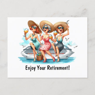 Enjoy Retirement Ladies  Postcard
