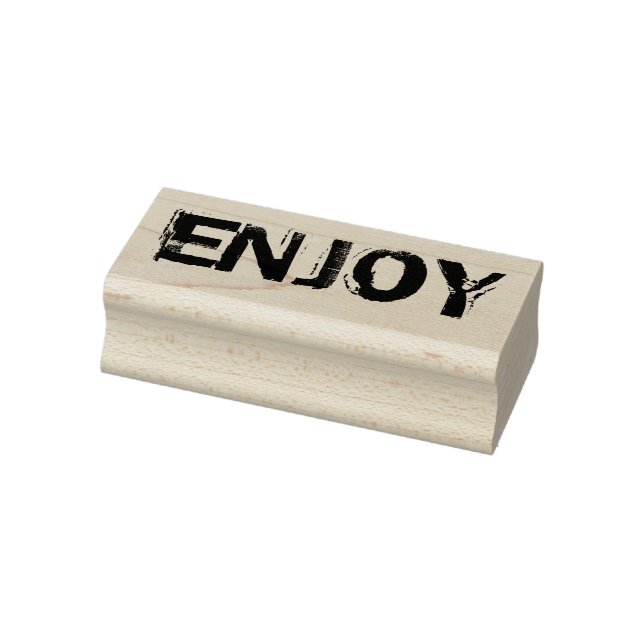 Enjoy rubber stamp, enjoy stamp, rubber stamp, diy rubber stamp (Stamp)