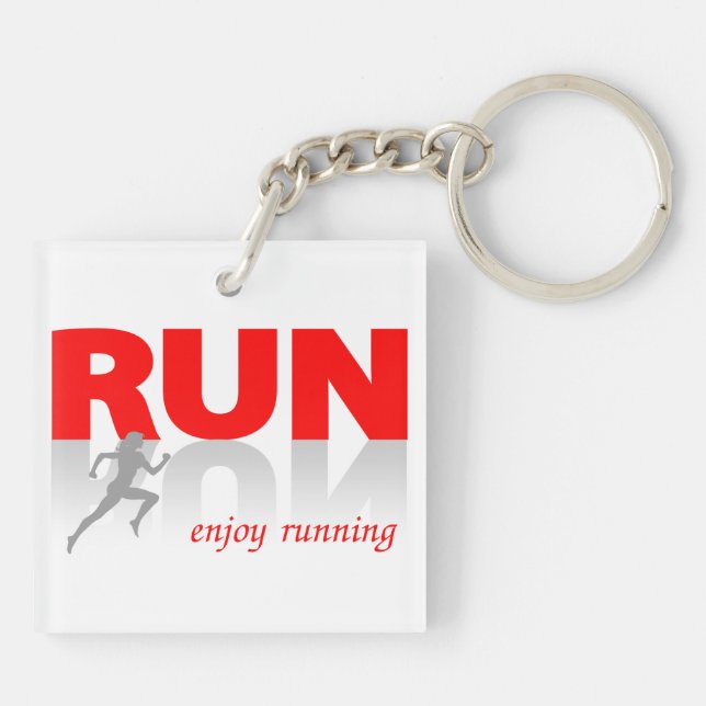 Enjoy running key ring (Back)