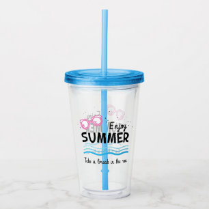 Enjoy Summer Acrylic Tumbler