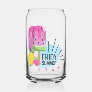 enjoy summer can glass