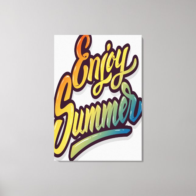 Enjoy Summer Canvas Print (Front)