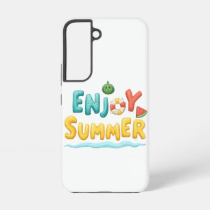Enjoy Summer Text Illustration Samsung Galaxy Case