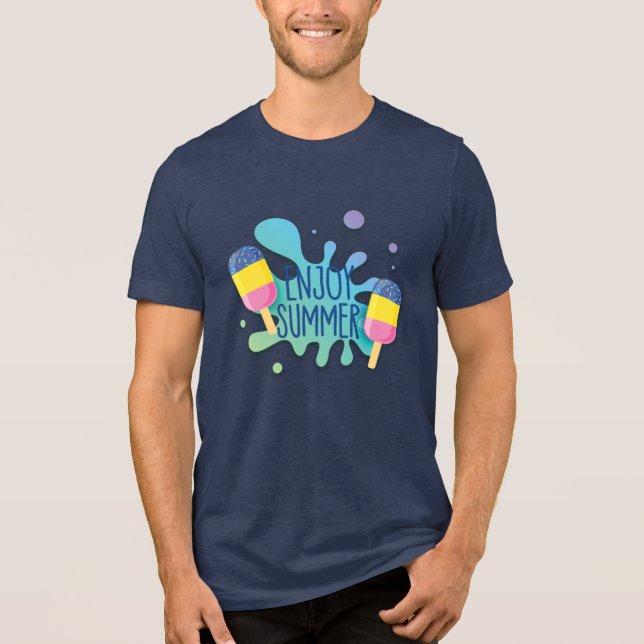 Enjoy Summer Tri-Blend Shirt (Front)