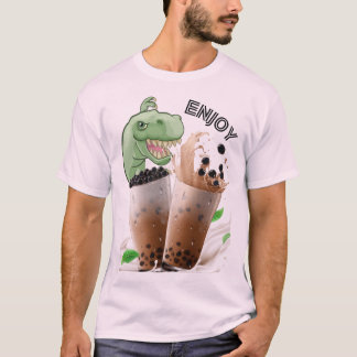 enjoy the bubba tea dinosaur T-Shirt