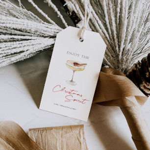Enjoy the Christmas Spirits favour tag