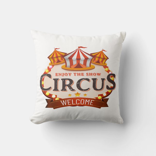 Enjoy the circus gift cushion (Front)