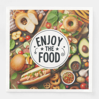 Enjoy the Food with food Napkin