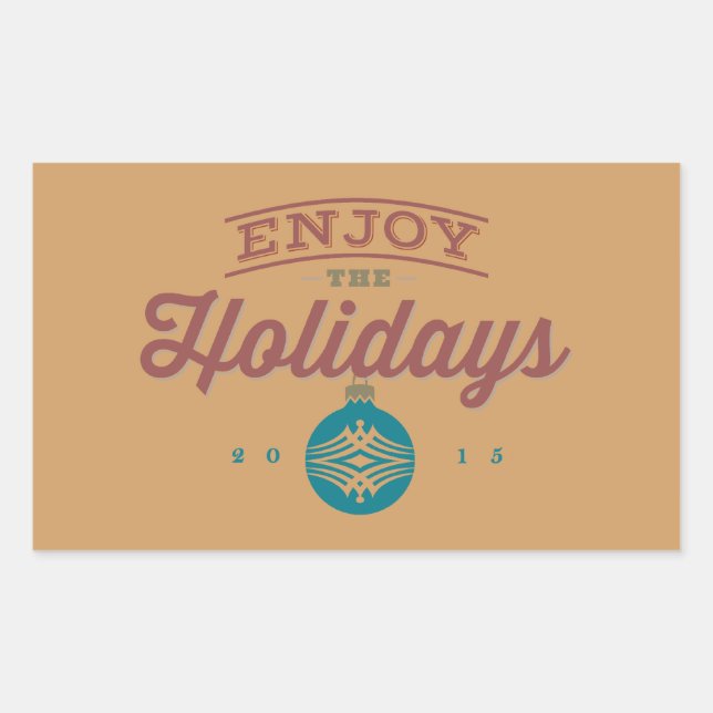 Enjoy the Holidays 2015 Stickers (Front)