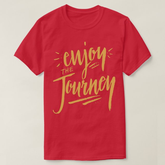 Enjoy the Journey Summer Adventure Travel Gift T-Shirt (Design Front)
