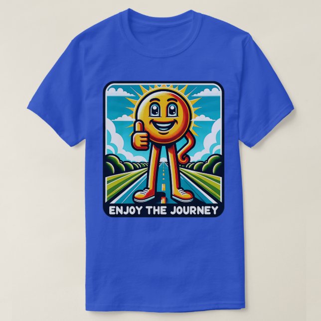 Enjoy the Journey sun Travelling Vibes T-Shirt (Design Front)