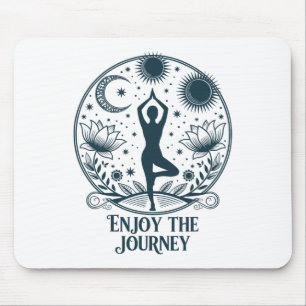 Enjoy The Journey Yoga Celestial Meditation Peace Mouse Mat