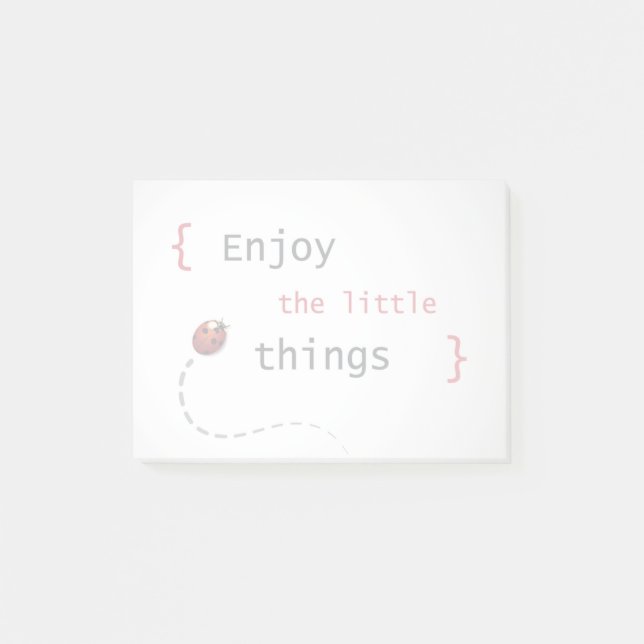 Enjoy The Little Things 2 Post-it Notes (Front)
