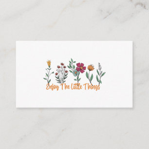 Enjoy the little things  61 enclosure card