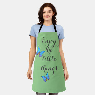 Enjoy the Little Things Butterflies Apron