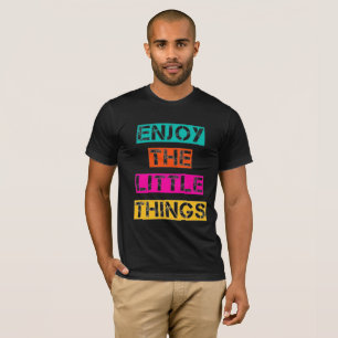Enjoy the Little Things - Colourful Retro Tee