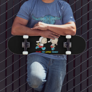 ENJOY THE LITTLE THINGS cute funny motivational Skateboard