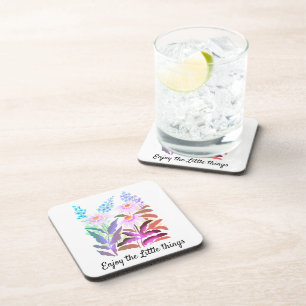 Enjoy the Little Things daisies Coaster