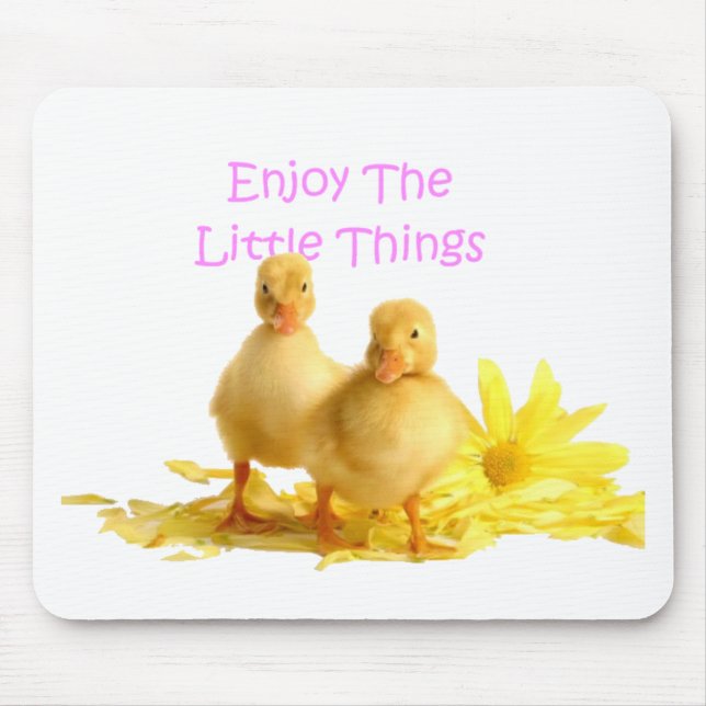 Enjoy The Little Things, Ducklings Mouse Mat (Front)