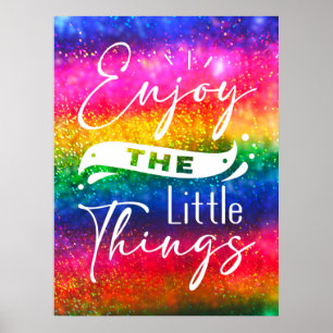 Enjoy The Little Things Funny Quote Canvas Print
