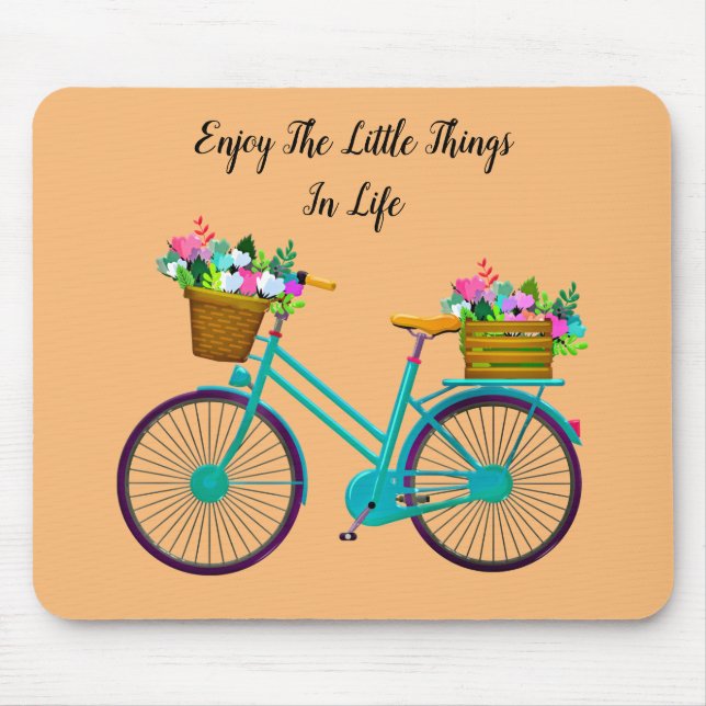 Enjoy the little things in life mouse mat (Front)