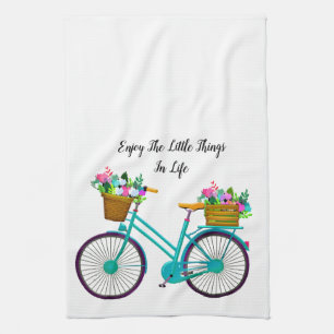 Enjoy the little things in life tea towel