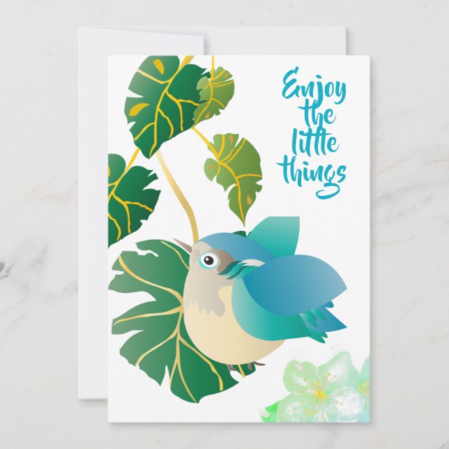 Enjoy the little things invitation (Front)