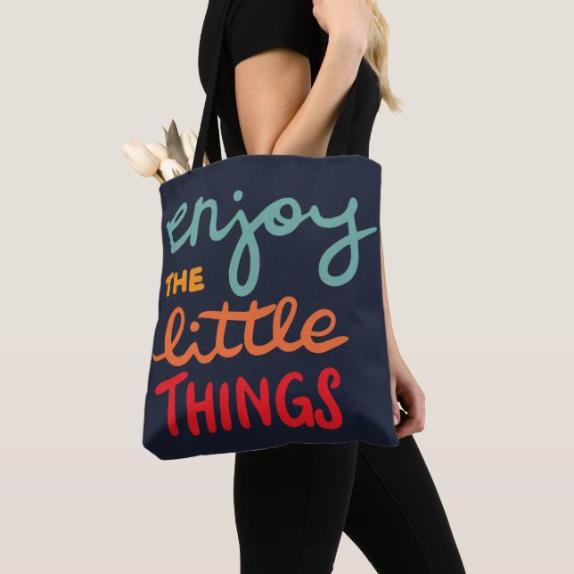 Enjoy the little things tote bag (Close Up)