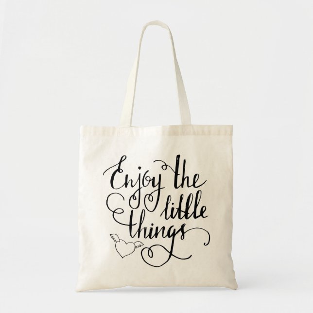 enjoy the little things tote bag (Front)