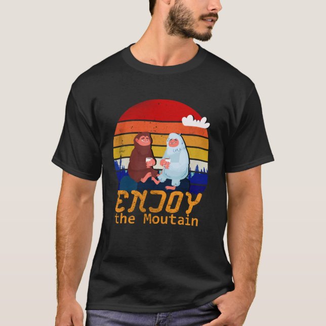 Enjoy the mountain in the happy mountain day T-Shirt (Front)