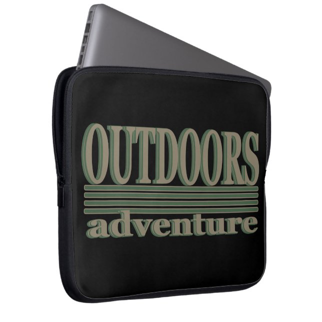 Enjoy the outdoor hiking hikers hike laptop sleeve (Front Right)