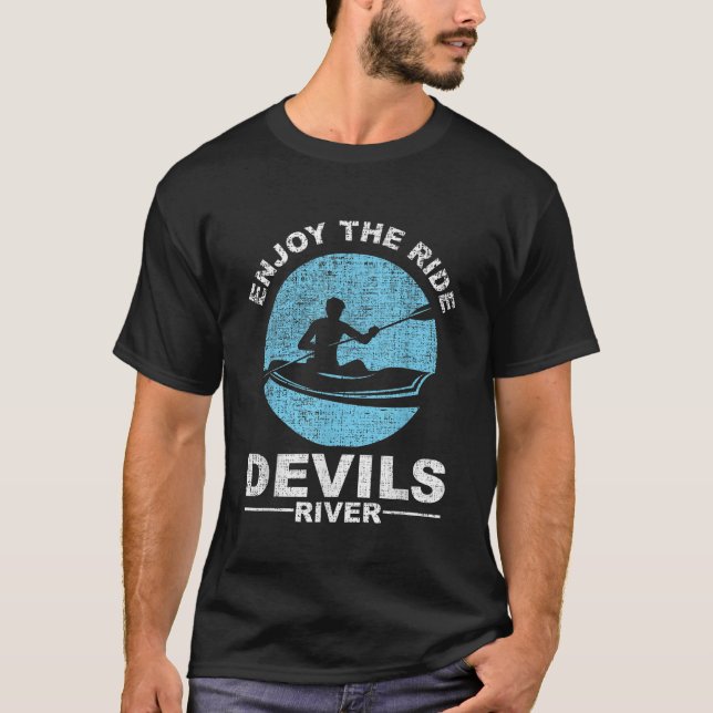 Enjoy The Ride Devils River Kayaking T-Shirt (Front)