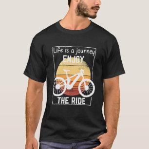 Enjoy the RIDE EBike Bike MTB cycling vintage Gift T-Shirt