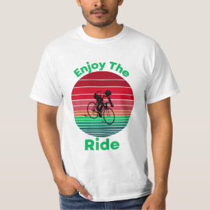Enjoy the Ride Inspirational Cycling Quote T-Shirt