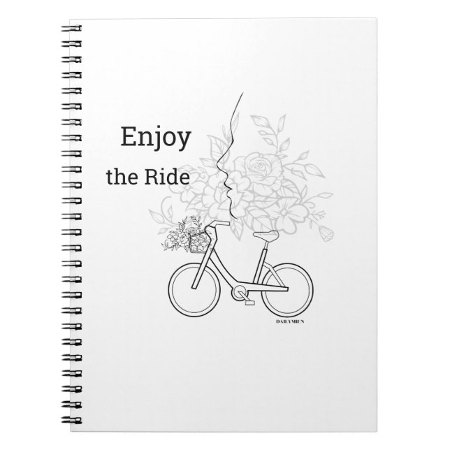  Enjoy the Ride: Minimalist DAILYMIEN  Notebook  (Front)