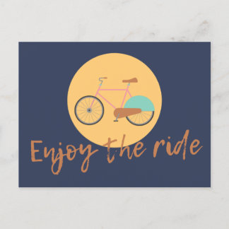 Enjoy the ride postcard