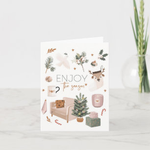 Enjoy The Season Christmas Holiday Card