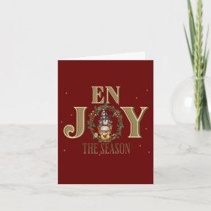Enjoy the Season Coffee Gnome Card
