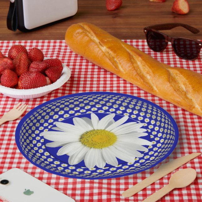 Enjoy the Shasta Daisy Beauty Paper Plate (Picnic)