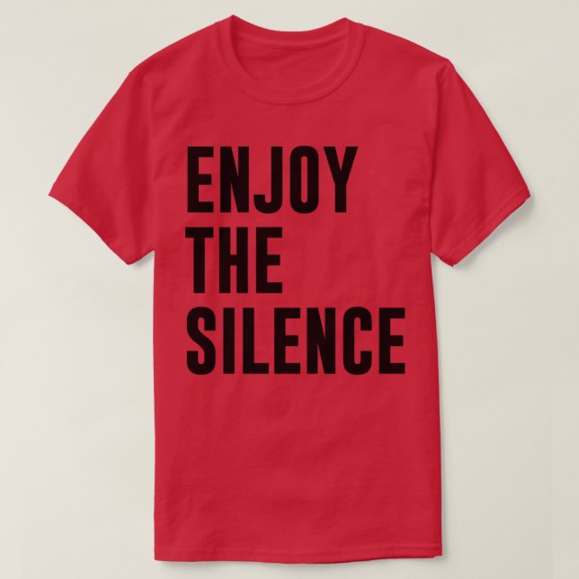 Enjoy The Silence big black T-Shirt (Design Front)