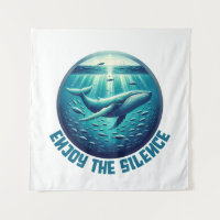 Enjoy the Silence – Majestic Whale Ocean Art
