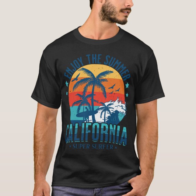 enjoy the summer california surfer T-Shirt (Front)