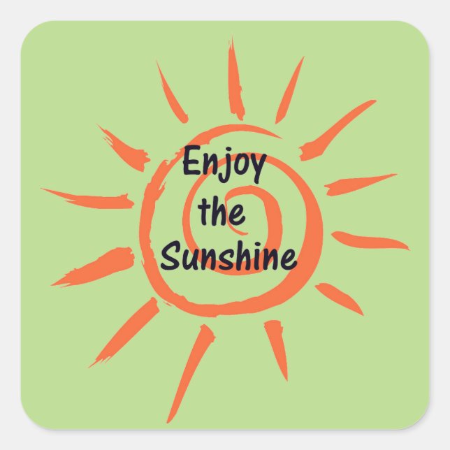 Enjoy the Sunshine Sticker (Front)