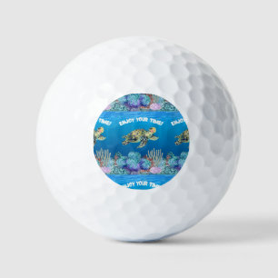Enjoy turtle golf balls