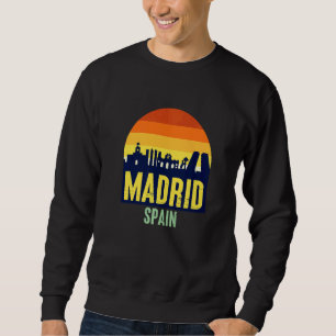 Enjoy Wear Cool Madrid Spain Skyline Graphic 1 Sweatshirt