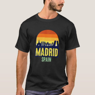Enjoy Wear Cool Madrid Spain Skyline  Graphic  1 T-Shirt